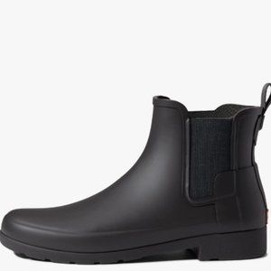 New with box Womens HUNTER original refined Chelsea boots black